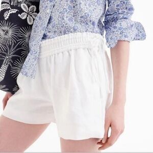 J. Crew Linen White Shorts